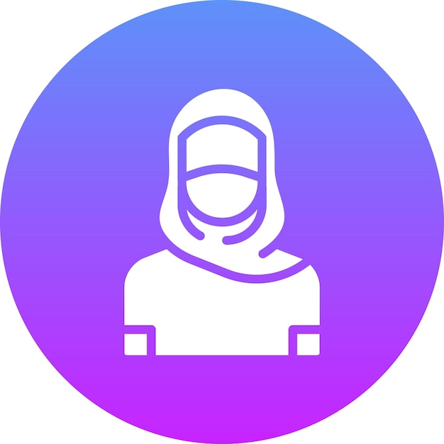 Ilustración del icono vectorial de las mujeres del iconset de Dubai
