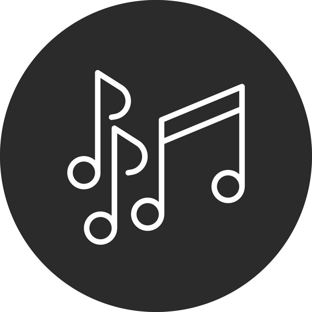 Ilustración del icono vectorial musical del conjunto de iconos de bodas