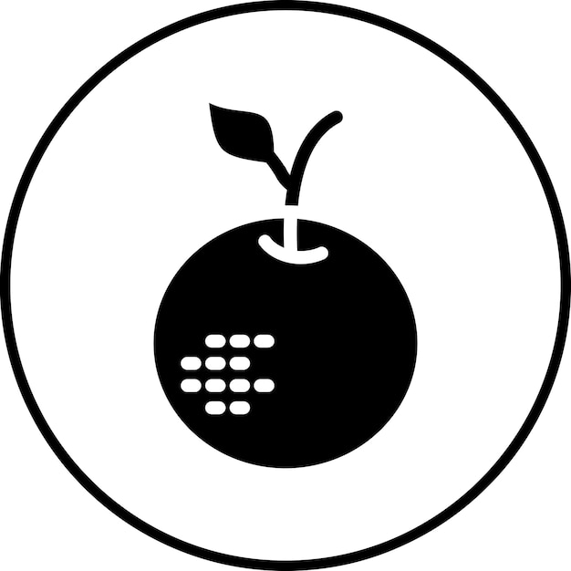 Ilustración de icono vectorial naranja del conjunto de iconos de otoño