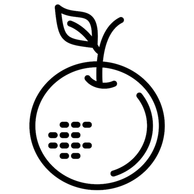 Ilustración de icono vectorial naranja del conjunto de iconos de otoño