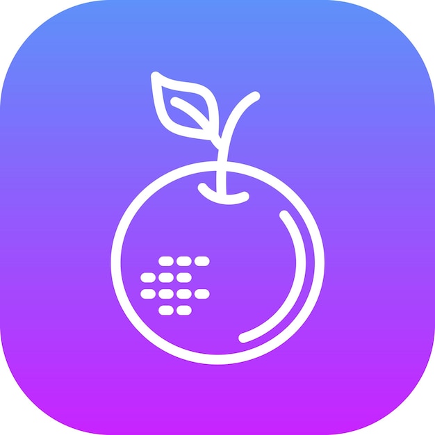 Ilustración de icono vectorial naranja del conjunto de iconos de otoño