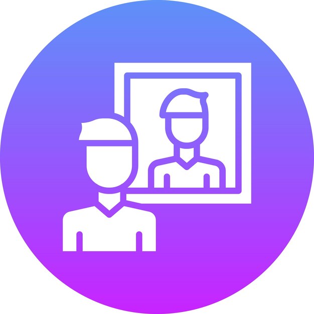 Ilustración del icono vectorial del narcisismo del conjunto de iconos de salud mental