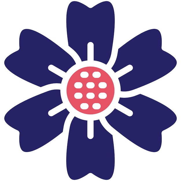 Ilustración del icono vectorial de Nasturtium del conjunto de iconos de flores
