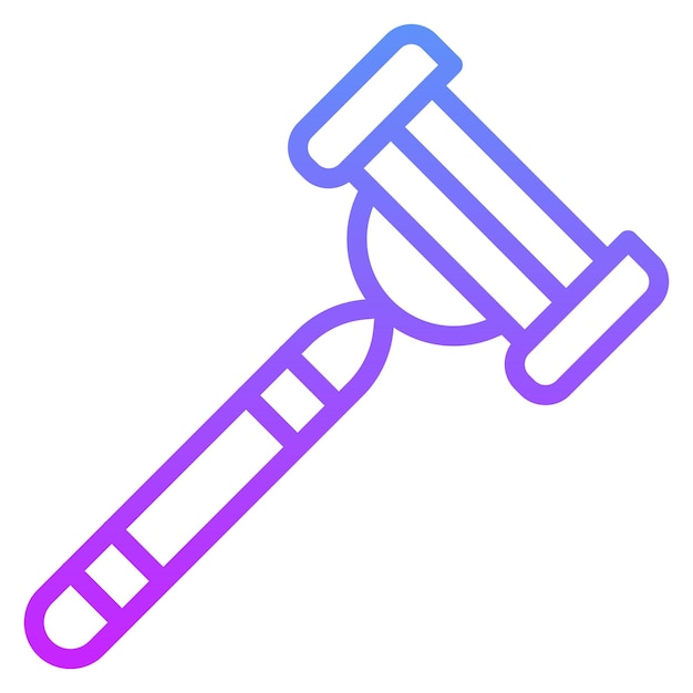 Ilustración del icono vectorial de la navaja del conjunto de iconos de cosméticos