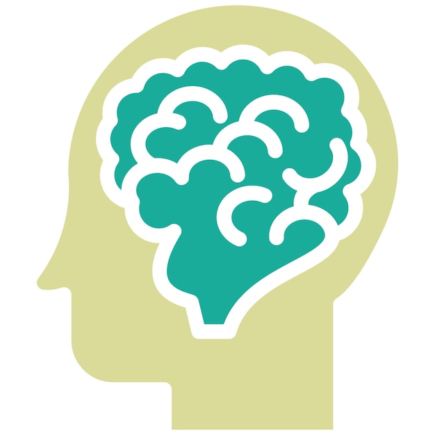 Ilustración de icono vectorial de neurología del conjunto de iconos de Medicina I