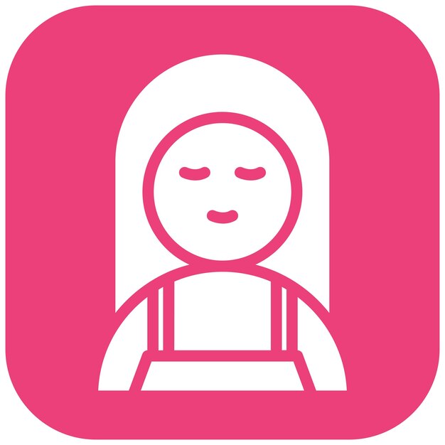 Ilustración del icono vectorial de la niñera del conjunto de iconos de limpieza y limpieza