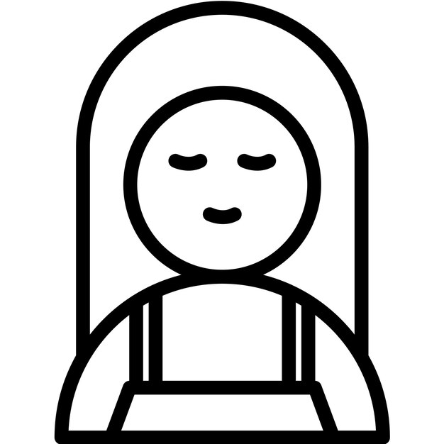 Ilustración del icono vectorial de la niñera del conjunto de iconos de limpieza y limpieza
