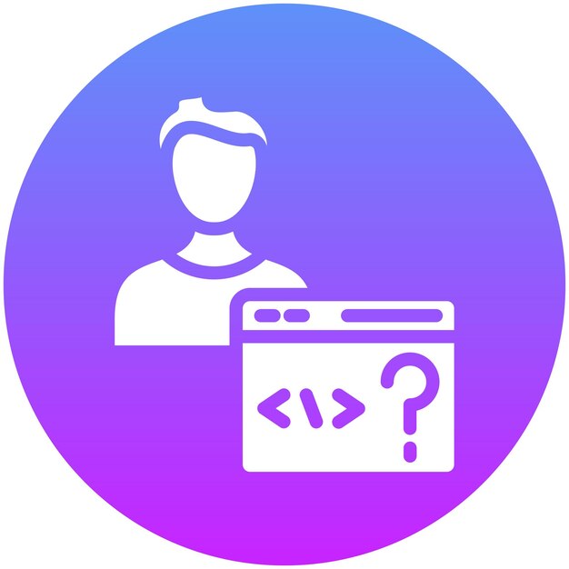 Ilustración del icono vectorial no técnico del conjunto de iconos sin código
