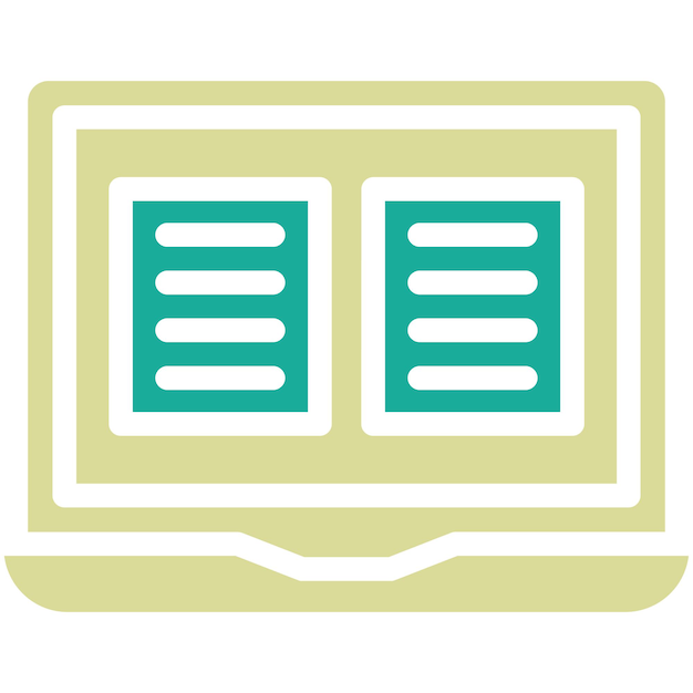 Ilustración del icono vectorial de las notas del conjunto de iconos de OnGLDG Education