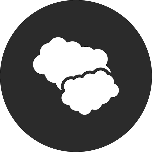 Ilustración del icono vectorial de la nube del conjunto de iconos de aprendizaje