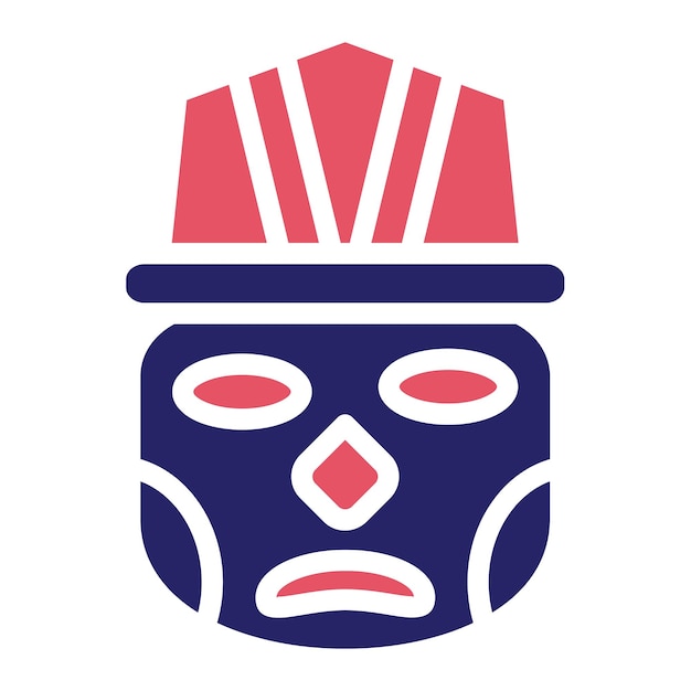 Vector ilustración del icono vectorial olmeco del conjunto de iconos de la civilización antigua