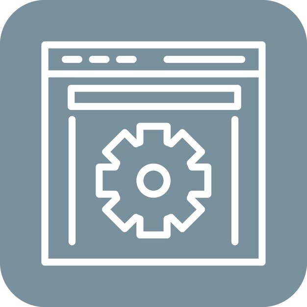 Ilustración del icono vectorial de optimización web del conjunto de iconos de marketing digital