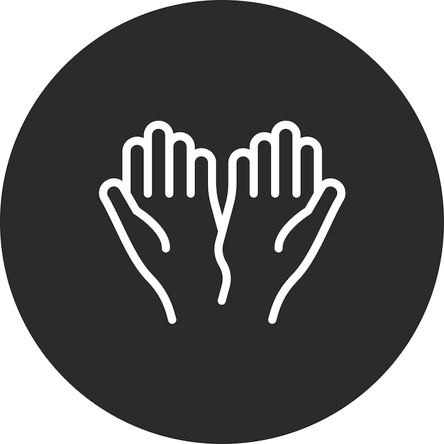 Ilustración de icono vectorial de oración del conjunto de iconos del Ramadán