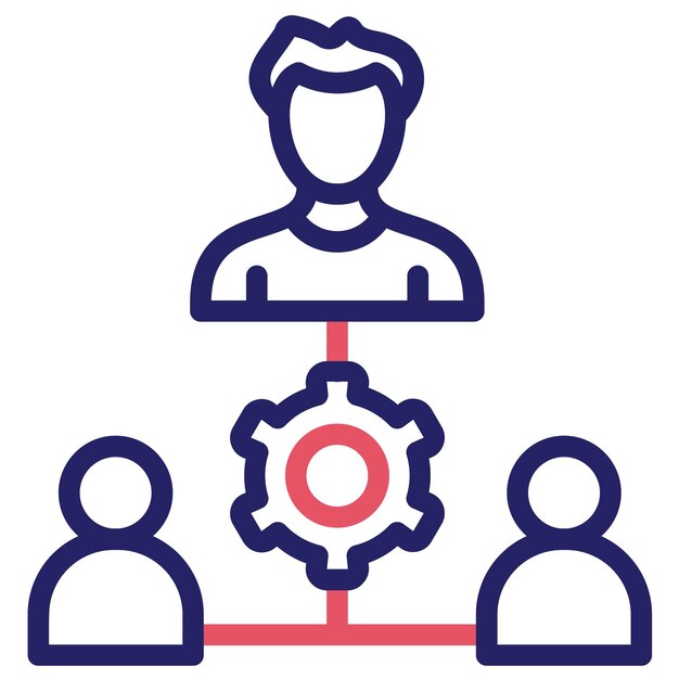 Ilustración del icono vectorial de la organización del conjunto de iconos de habilidades para la vida
