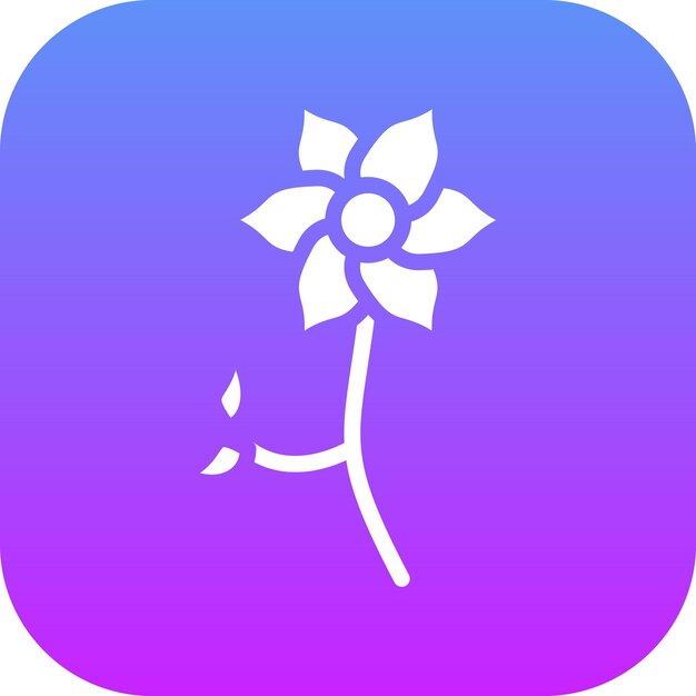 Vector ilustración del icono vectorial de orquídeas del conjunto de iconos de flores