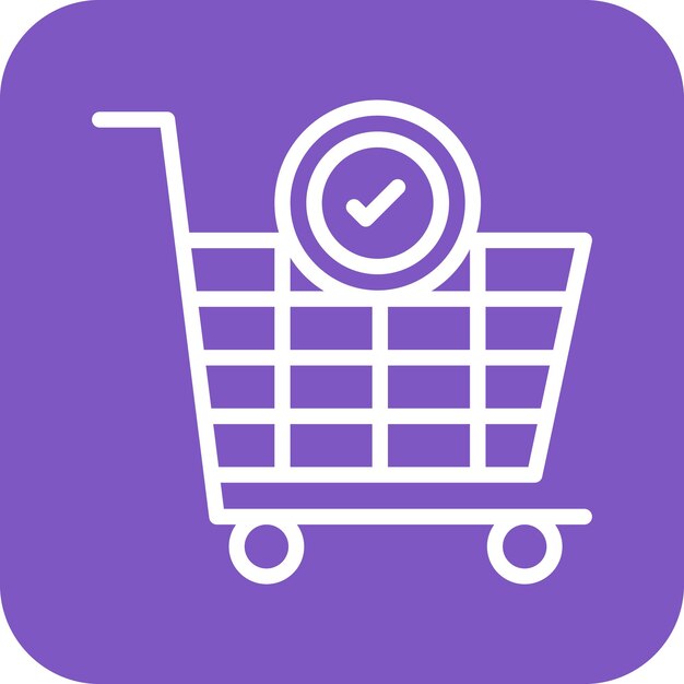 Ilustración del icono vectorial de pago del conjunto de iconos de comercio electrónico