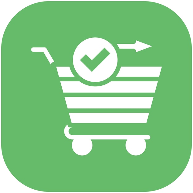 Ilustración del icono vectorial de pago del conjunto de iconos de compras y comercio electrónico