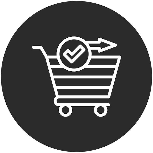 Ilustración del icono vectorial de pago del conjunto de iconos de compras y comercio electrónico