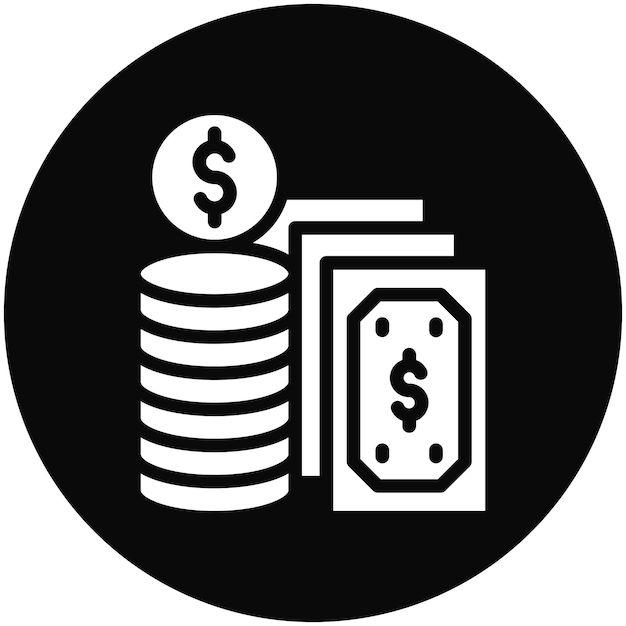 Ilustración del icono vectorial de pago del conjunto de iconos de la economía empresarial