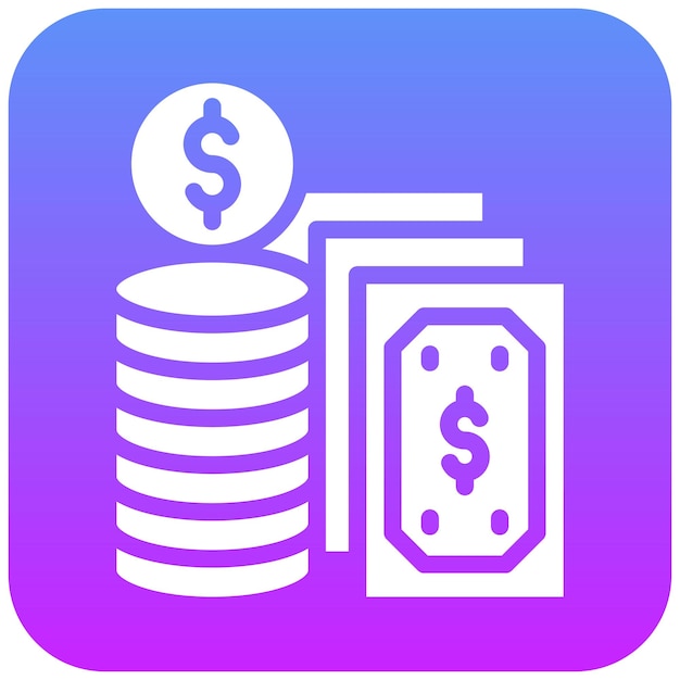Ilustración del icono vectorial de pago del conjunto de iconos de la economía empresarial