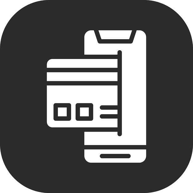 Ilustración del icono vectorial de pago sin efectivo del conjunto de iconos de entrega de alimentos