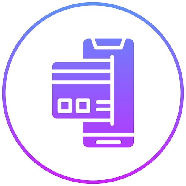Ilustración del icono vectorial de pago sin efectivo del conjunto de iconos de entrega de alimentos