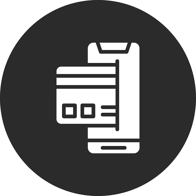 Ilustración del icono vectorial de pago sin efectivo del conjunto de iconos de entrega de alimentos