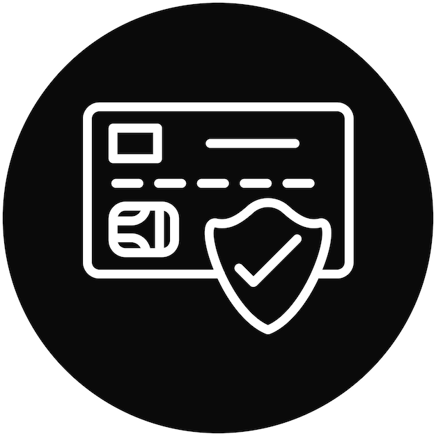 Ilustración del icono vectorial de pago seguro del conjunto de iconos de comercio electrónico de moda