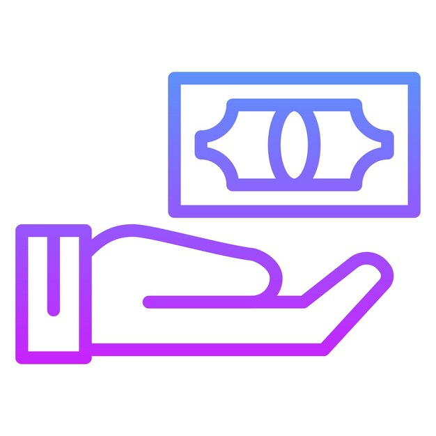 Ilustración del icono vectorial de pago seguro del conjunto de iconos de negocios