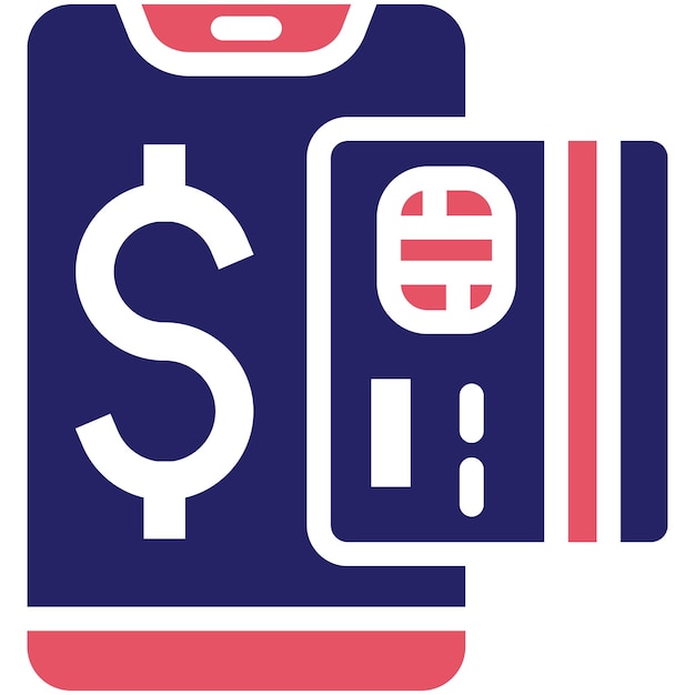 Ilustración del icono vectorial de pago de tarjetas en línea del conjunto de iconos de finanzas y dinero