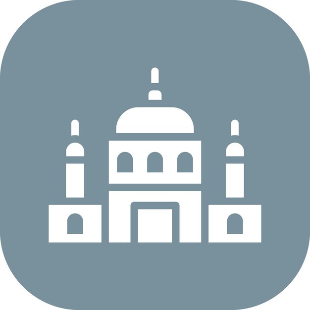 Ilustración del icono vectorial del Palacio del Desierto del iconset del Desierto