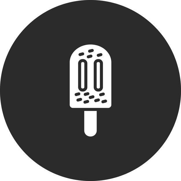 Ilustración del icono vectorial de las paletas de dulces y dulces