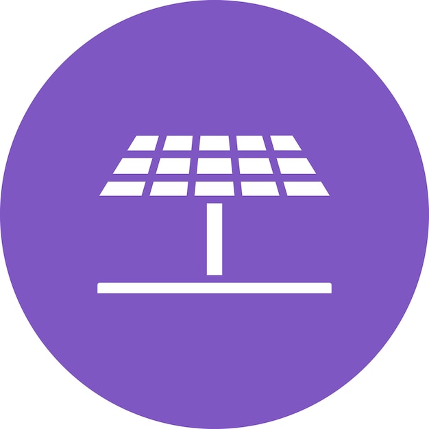 Ilustración del icono vectorial del panel solar del conjunto de iconos del hogar inteligente
