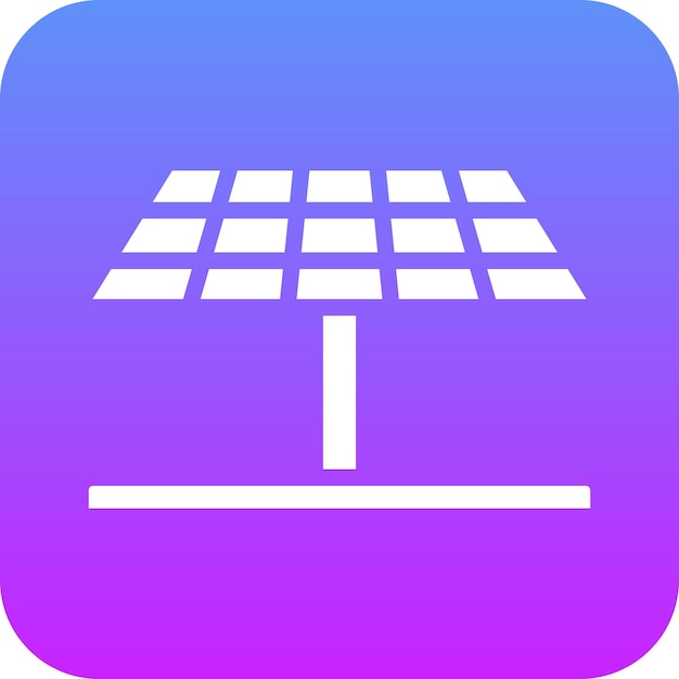 Ilustración del icono vectorial del panel solar del conjunto de iconos del hogar inteligente