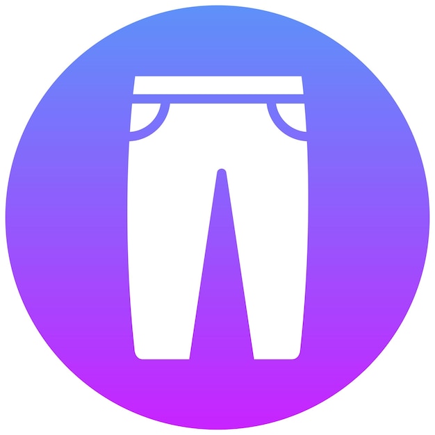 Ilustración del icono vectorial de los pantalones de sudor del conjunto de iconos de Pilates