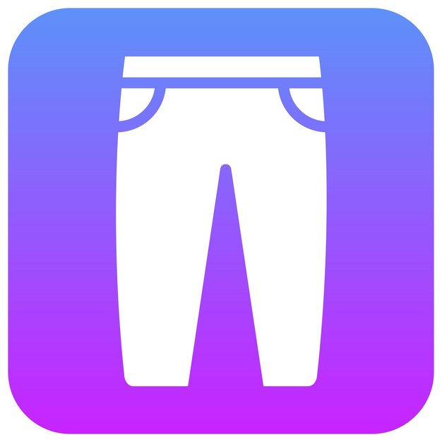 Ilustración del icono vectorial de los pantalones de sudor del conjunto de iconos de Pilates