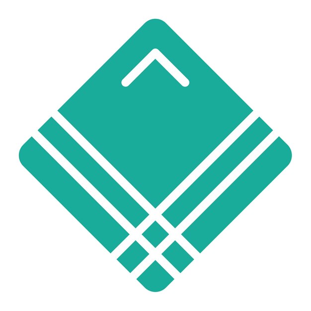 Ilustración del icono vectorial del pañuelo del conjunto de iconos de moda