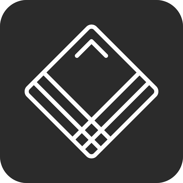 Ilustración del icono vectorial del pañuelo del conjunto de iconos de moda