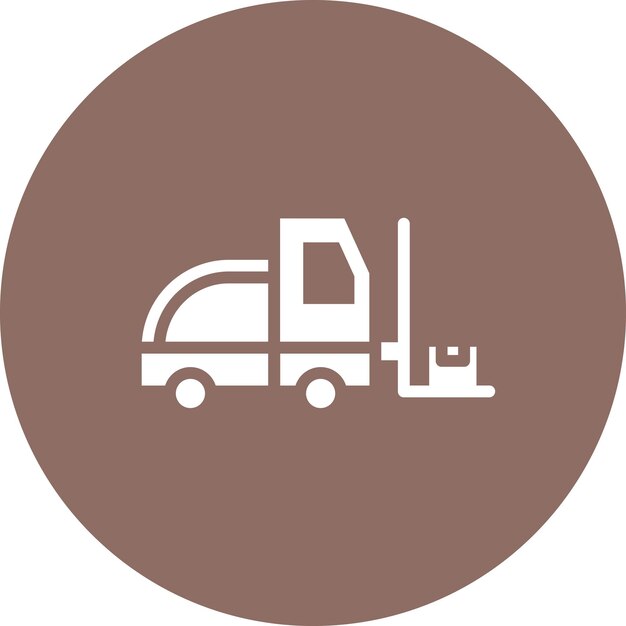 Ilustración del icono vectorial del paquete de elevación del conjunto de iconos de entrega y logística