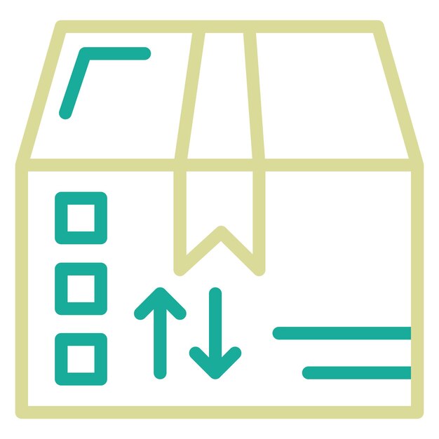 Ilustración del icono vectorial de paquetes del conjunto de iconos de comercio electrónico