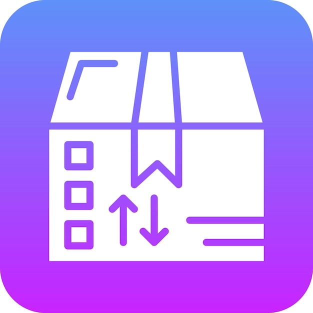 Ilustración del icono vectorial de paquetes del conjunto de iconos de comercio electrónico