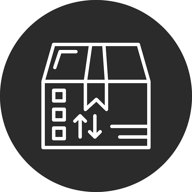 Ilustración del icono vectorial de paquetes del conjunto de iconos de comercio electrónico