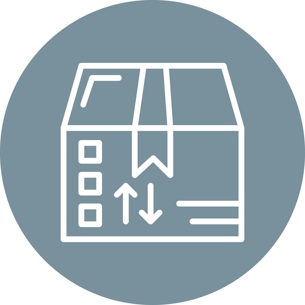 Ilustración del icono vectorial de paquetes del conjunto de iconos de comercio electrónico