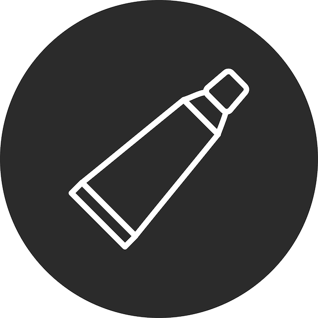 Ilustración del icono vectorial de pasta de dientes del conjunto de iconos de cuidado dental