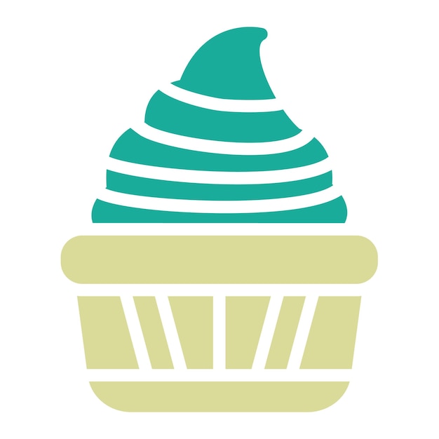Ilustración del icono vectorial de pastel de chocolate del conjunto de iconos de dulces y dulces