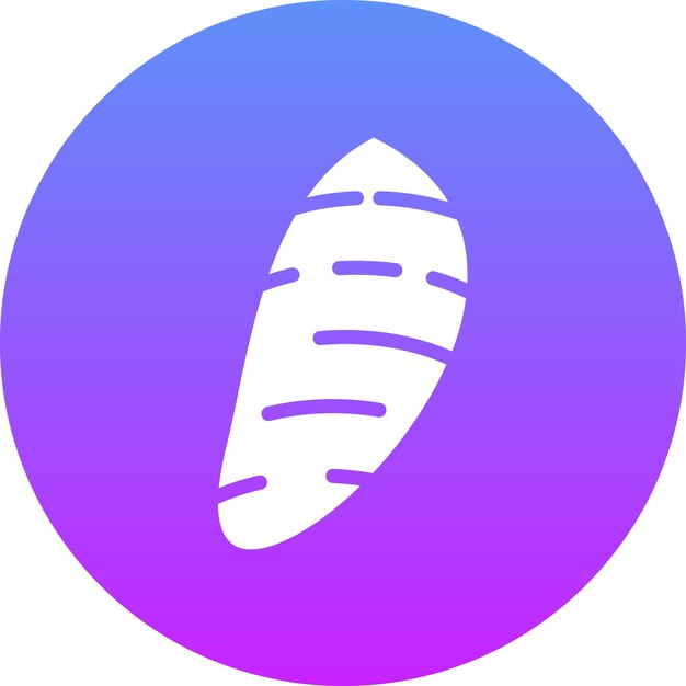 Ilustración del icono vectorial de la patata dulce del conjunto de iconos de otoño