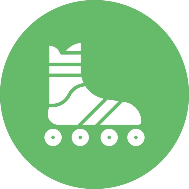 Ilustración del icono vectorial de patinaje sobre hielo del conjunto de iconos deportivos