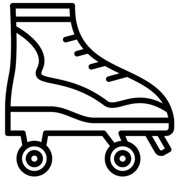 Ilustración del icono vectorial de patinaje sobre ruedas del icono de las Olimpiadas