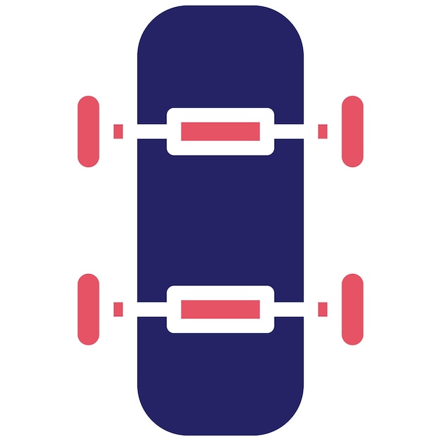 Ilustración del icono vectorial de patineta del conjunto de iconos de Outdoor Fun