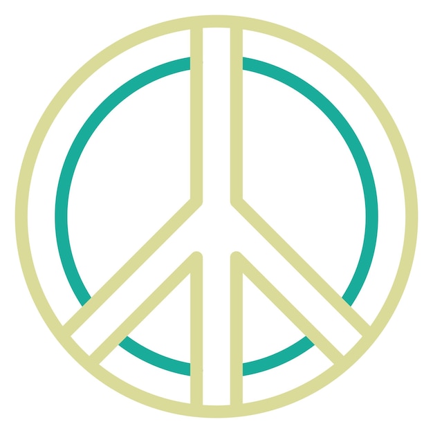 Ilustración del icono vectorial de la paz del conjunto de iconos de la diplomacia